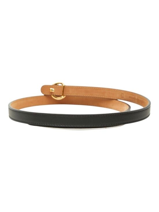 Fendi IS Logo Reversible Belt 75 30 Black Gold Leather main image 5
